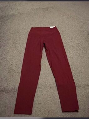 aerie Burgundy Stretch Leggings